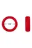 FORTO F-64 Wide Silicone Ring 40mm Small Red Premium Stretchable