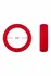 FORTO F-64 Wide Silicone Ring Medium 45mm Red Premium Material