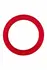 FORTO F-64 Wide Silicone Ring Large 50mm Red Premium Stretchable