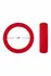 FORTO F-64 Wide Silicone Ring Large 50mm Red Premium Stretchable
