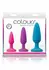 Colours Pleasures Trainer Kit Platinum Silicone Plug Set Multicolor