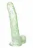 Naughty Bits I Leaf Glow-in-the-Dark Dong 20 cm Suction Cup Green