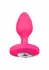 CalExotics Cheeky Gem Vibrating Probe Medium - Silicone, 10 Modes, Black