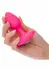 CalExotics Cheeky Gem Vibrating Probe Medium - Silicone, 10 Modes, Black