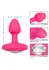 Cheeky Gem Vibrating Probe Small - Compact Silicone Model with Gem Base