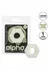 Alpha Glow-In-The-Dark Liquid Silicone Hexagonal Support Ring