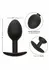 CalExotics Weighted Silicone Plug 16.3g Ergonomic Intimate Trainer Black