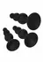 CalExotics Silicone Beaded Anal Kit 3-Piece Graduated Set Black