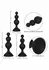 CalExotics Silicone Beaded Anal Kit 3-Piece Graduated Set Black