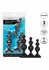 CalExotics Silicone Beaded Anal Kit 3-Piece Graduated Set Black