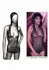 Radiance Hooded Deep V Bodysuit Black Mesh Rhinestone Universal Fit
