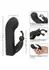 Raven Butterfly Mini Dual Massager - Compact Curved Design, Black