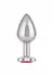 Jewel Large Ruby Heart Plug - Metallic Intimate Accessory, Red Gem, Large