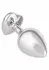 Jewel Large Ruby Heart Plug - Metallic Intimate Accessory, Red Gem, Large