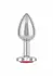 Jewel Small Ruby Heart Plug Metal Intimate Accessory Nickel-Free