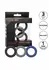 CalExotics Link Up Ultra Soft Extreme Set - 3 Textured Silicone Rings