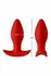 FORTO F-36 T Plug Red - Premium Silicone Medium Anchor Base Plug