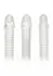 CalExotics Extension Kit 3 pcs - Set of Anatomical Enhancer Sleeves, Clear