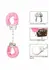 Playful Furry Cuffs Adjustable Faux Fur Metal Restraint System Black