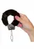 Playful Furry Cuffs Adjustable Metal Handcuffs with Faux Fur Covering