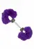 Ultra Fluffy Furry Cuffs Adjustable Faux Fur Metal Restraints Black