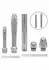 Pro Water Works System 6-Piece Hygienic Cleaning Kit Flexible Hose