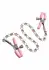 CalExotics Crystal Chain Adjustable Nipple Clamps with Silica Crystals