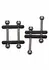 CalExotics Crossbar Nipple Vices Adjustable Clamp System Metal