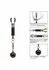 CalExotics Weighted Twist Adjustable Nipple Clamps with Swinging Weights