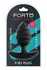 FORTO F-83 SPIR Plug Black Medium Silicone Ribbed Design