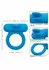 CalExotics Rechargeable Double Trouble Silicone Couples Ring Blue