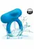 CalExotics Rechargeable Double Trouble Silicone Couples Ring Blue