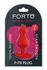 FORTO F-78 POINTEE Plug Small Red Premium Silicone Bead Design