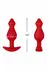 FORTO F-78 POINTEE Plug Small Red Premium Silicone Bead Design