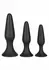 CalExotics Silicone Anal Trainer Kit - Graduated Flexible Set, Black
