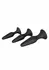 CalExotics Silicone Anal Trainer Kit - Graduated Flexible Set, Black