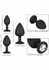 CalExotics Silicone Gem Anal Kit - 3-Piece Graduated Plug Set