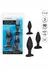 CalExotics Silicone Anal Exerciser Kit 3-Piece Graduated Set Black