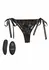 CalExotics Remote Control Lace Thong Set - Wireless Vibrating Panty, Black