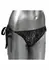 CalExotics Remote Control Lace Thong Set - Wireless Vibrating Panty, Black