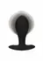 CalExotics Large Weighted Inflatable Plug Silicone System 3.25” Black