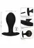 CalExotics Large Weighted Inflatable Plug Silicone System 3.25” Black