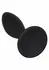 Комплект извити силиконови анални разширители с вендуза, 3 части, черен