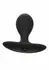 CalExotics Silicone Inflatable Plug Weighted Flexible 3” Black