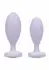 CalExotics First Time Crystal Booty Duo Silicone Plug Set Pink