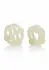 Island Rings Double Stacker TPE Dual Support Ring with Beads Clear