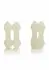 Island Rings Double Stacker TPE Dual Support Ring with Beads Clear