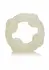 Island Rings Double Stacker TPE Dual Support Ring with Beads Clear