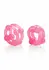 Island Rings Double Stacker TPE Dual Support Ring with Beads Transparent