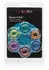 Senso 6 Pack Colorful Textured Support Rings TPR Set